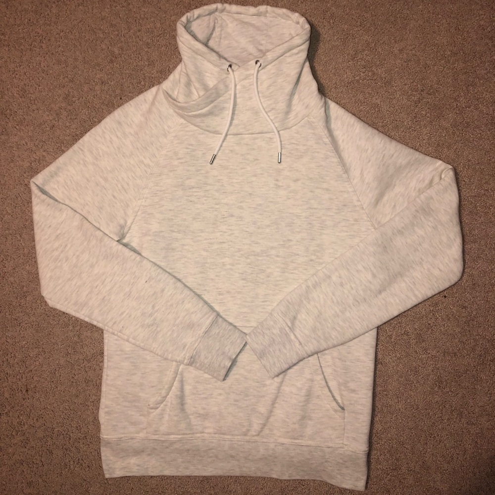 Funnel Hooded Sweatshirt (Heather grey)